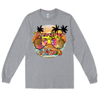 Heather Grey summer vibes2 Long Sleeve Tee - JahusDesignShop