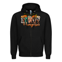 Black western howdy pumpkin Zipper Hoodie - NancyCooperArtShop