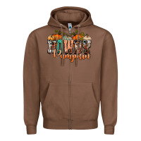 Chestnut western howdy pumpkin Zipper Hoodie - NancyCooperArtShop