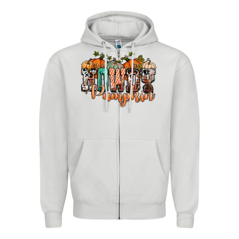 Western Howdy Pumpkin Zipper Hoodie by NancyCooperArtShop | Teevron