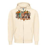Sandshell western howdy pumpkin Zipper Hoodie - NancyCooperArtShop