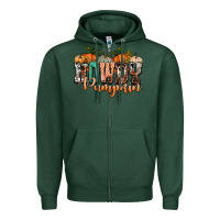 Sports Green western howdy pumpkin Zipper Hoodie - NancyCooperArtShop