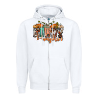 White western howdy pumpkin Zipper Hoodie - NancyCooperArtShop