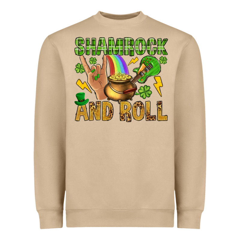 Shamrock And Roll Heavyweight Sweatshirt by BundleAndBundleShop | Teevron
