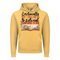 Vintage Mustard emotionally attached to fictional characters Vintage Hoodie - MaliasSmallBusiness