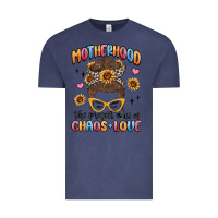 Vintage Denim motherhood the perfect mix of chaos and love Vintage Tee - MaliasSmallBusiness