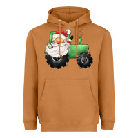 Meerkat santa tractor Heavyweight Hoodie - CowGirlArtShop