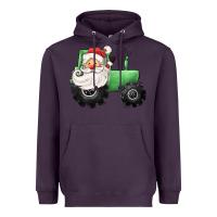 Plum santa tractor Heavyweight Hoodie - CowGirlArtShop