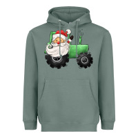 Sage santa tractor Heavyweight Hoodie - CowGirlArtShop