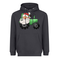 Santa Tractor Heavyweight Hoodie | Teevron
