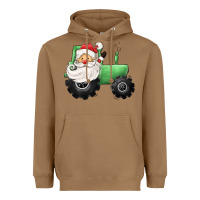 Toasted Coconut santa tractor Heavyweight Hoodie - CowGirlArtShop