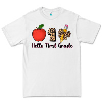 White hello first grade leopard 3200x2400 Premium Tee - AdoDesignShop