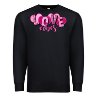 Black Love vibes Valentine's Day Premium Sweatshirt - HowdyJamesFarm