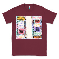 Burgundy positive affirmation Classic Tee - MaliasSmallBusiness