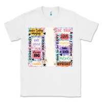 White positive affirmation Classic Tee - MaliasSmallBusiness