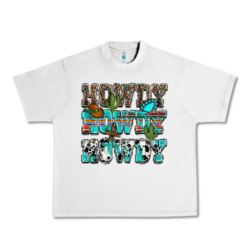 Western Howdy Howdy Howdy Urban Heavy Tee by NancyCooperArtShop | Teevron