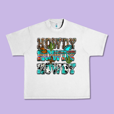 Western Howdy Howdy Howdy Urban Heavy Tee Designed By Nancycooperartshop