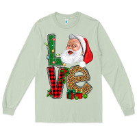 Matcha Love With Santa Portrait Long Sleeve Tee - BundleAndBundleShop
