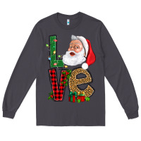 Smoke Love With Santa Portrait Long Sleeve Tee - BundleAndBundleShop