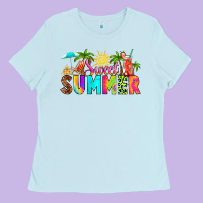 Sweet Summer Ladies Tee Designed By Ranaportraitstore
