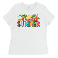 White sweet summer Ladies Tee - RanaPortraitStore