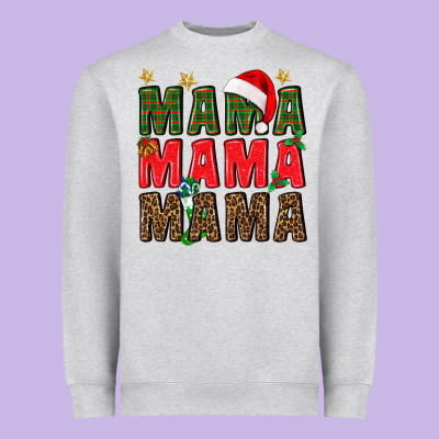 Christmas Mama Heavyweight Sweatshirt Designed By Bundleandbundleshop