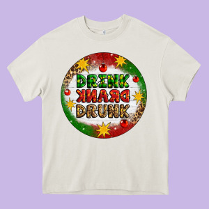 Drink Drank Drunk Heavy Core Tee Designed By Artiststas
