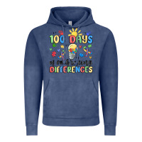 Vintage Denim 100 days of embracing differences Vintage Hoodie - MaliasSmallBusiness