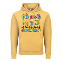 Vintage Mustard 100 days of embracing differences Vintage Hoodie - MaliasSmallBusiness