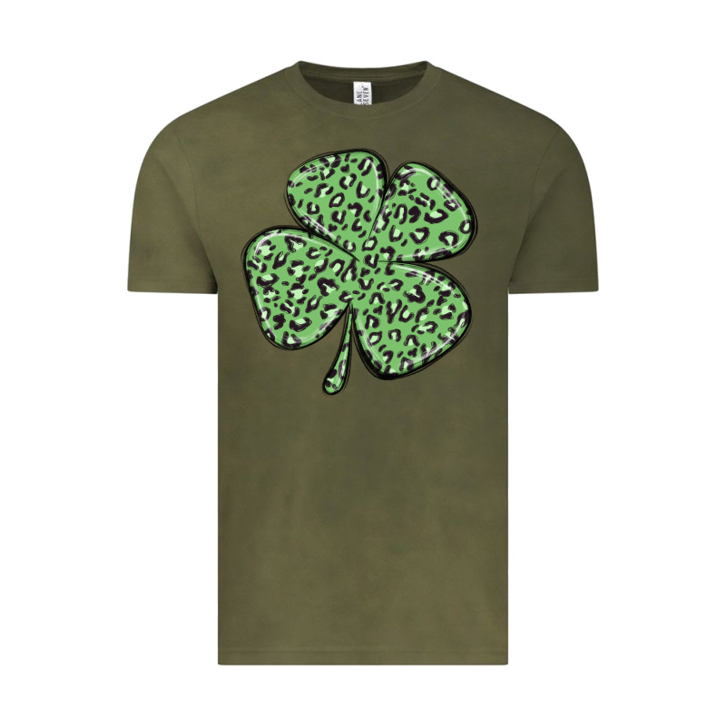 Leopard Shamrock Vintage Tee by MaliasSmallBusiness | Teevron