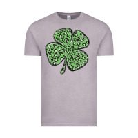 Vintage Zinc leopard shamrock Vintage Tee - MaliasSmallBusiness