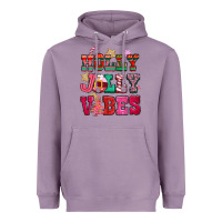 Lavender holly jolly vibes pink christmas Heavyweight Hoodie - CowGirlArtShop