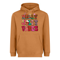 Meerkat holly jolly vibes pink christmas Heavyweight Hoodie - CowGirlArtShop