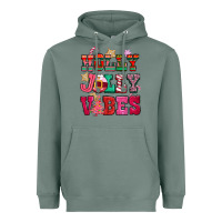 Sage holly jolly vibes pink christmas Heavyweight Hoodie - CowGirlArtShop