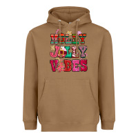 Toasted Coconut holly jolly vibes pink christmas Heavyweight Hoodie - CowGirlArtShop