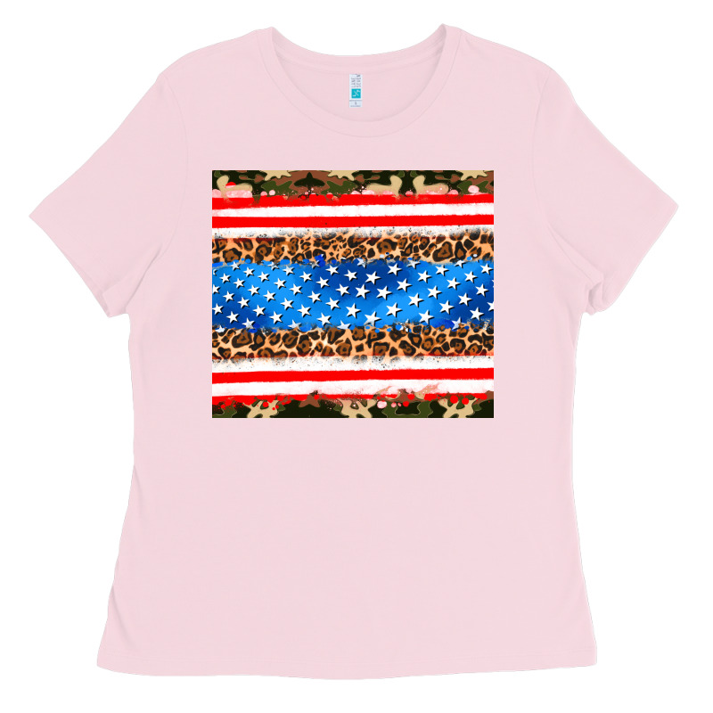 Usa Camouflage American Flag Ladies Tee by AdoDesignShop | Teevron