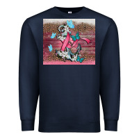 Navy cancer awareness anchor Premium Sweatshirt - CowGirlArtShop