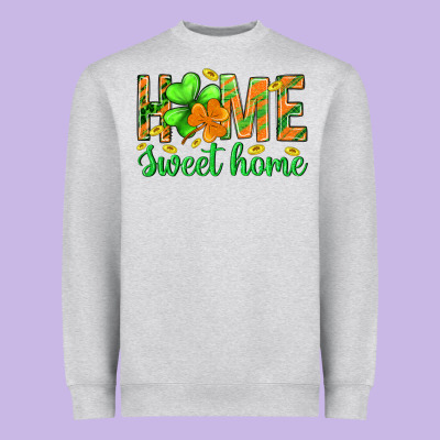 St.patrick Home Sweet Home Heavyweight Sweatshirt Designed By Bundleandbundleshop