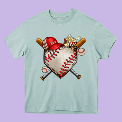 Baseball Heavy Core Tee Designed By Adodesignshop