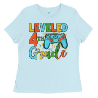 Baby Blue leveled 4th grade Ladies Tee - JahusDesignShop