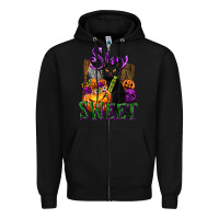 Black Stay Sweet Zipper Hoodie - texasbilliewilder