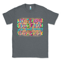Charcoal Heather my temper goes from zerobail money real quick Classic Tee - NancyCooperArtShop