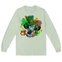 Matcha St. Patrick Cow Clover Long Sleeve Tee - BundleAndBundleShop