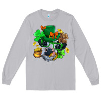 Moon Dust St. Patrick Cow Clover Long Sleeve Tee - BundleAndBundleShop