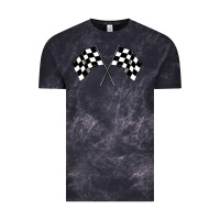 Cloud Black race flag Vintage Tee - MaliasSmallBusiness