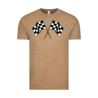 Vintage Coffee race flag Vintage Tee - MaliasSmallBusiness