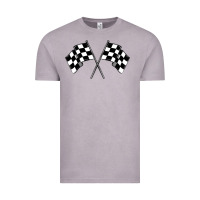 Vintage Zinc race flag Vintage Tee - MaliasSmallBusiness