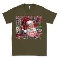 Army Green merry christmas Classic Tee - CowhideDigitalArt