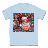 Dusty Blue merry christmas Classic Tee - CowhideDigitalArt