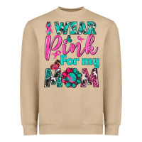 Mushroom I Wear Pink For My Mom Heavyweight Sweatshirt - BundleAndBundleShop